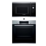 (Bundle) Bosch HBA5780S6B Series 6 Built-in Oven (71L) + BEL554MS0K Series 6 Built-in Microwave Oven (25L)